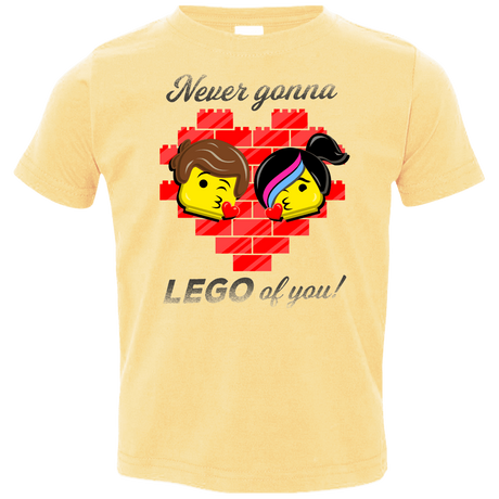T-Shirts Butter / 2T Never LEGO of You Toddler Premium T-Shirt