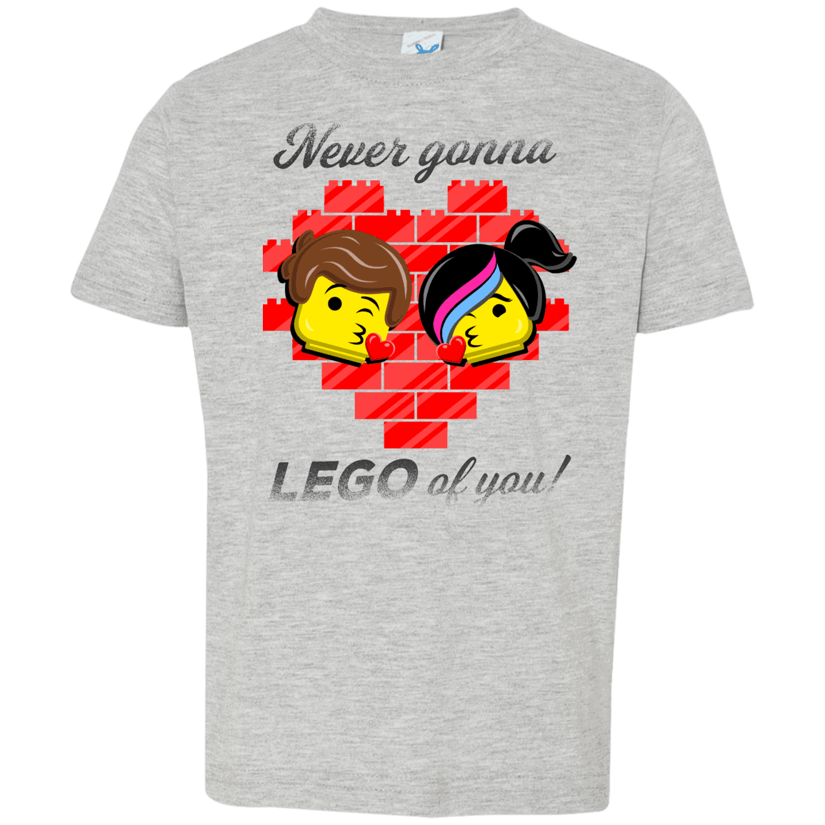 T-Shirts Heather Grey / 2T Never LEGO of You Toddler Premium T-Shirt