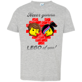 T-Shirts Heather Grey / 2T Never LEGO of You Toddler Premium T-Shirt