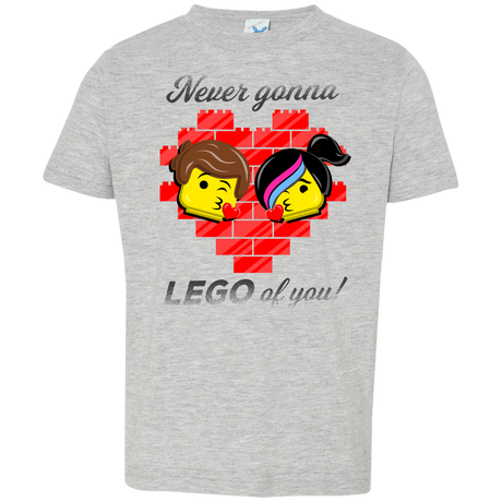T-Shirts Heather Grey / 2T Never LEGO of You Toddler Premium T-Shirt