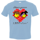 T-Shirts Light Blue / 2T Never LEGO of You Toddler Premium T-Shirt