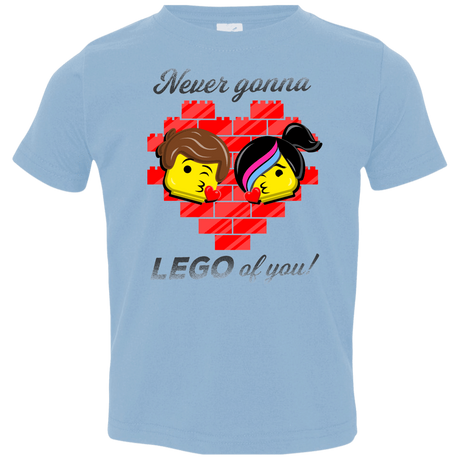 T-Shirts Light Blue / 2T Never LEGO of You Toddler Premium T-Shirt