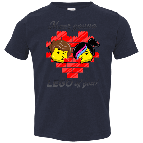 T-Shirts Navy / 2T Never LEGO of You Toddler Premium T-Shirt