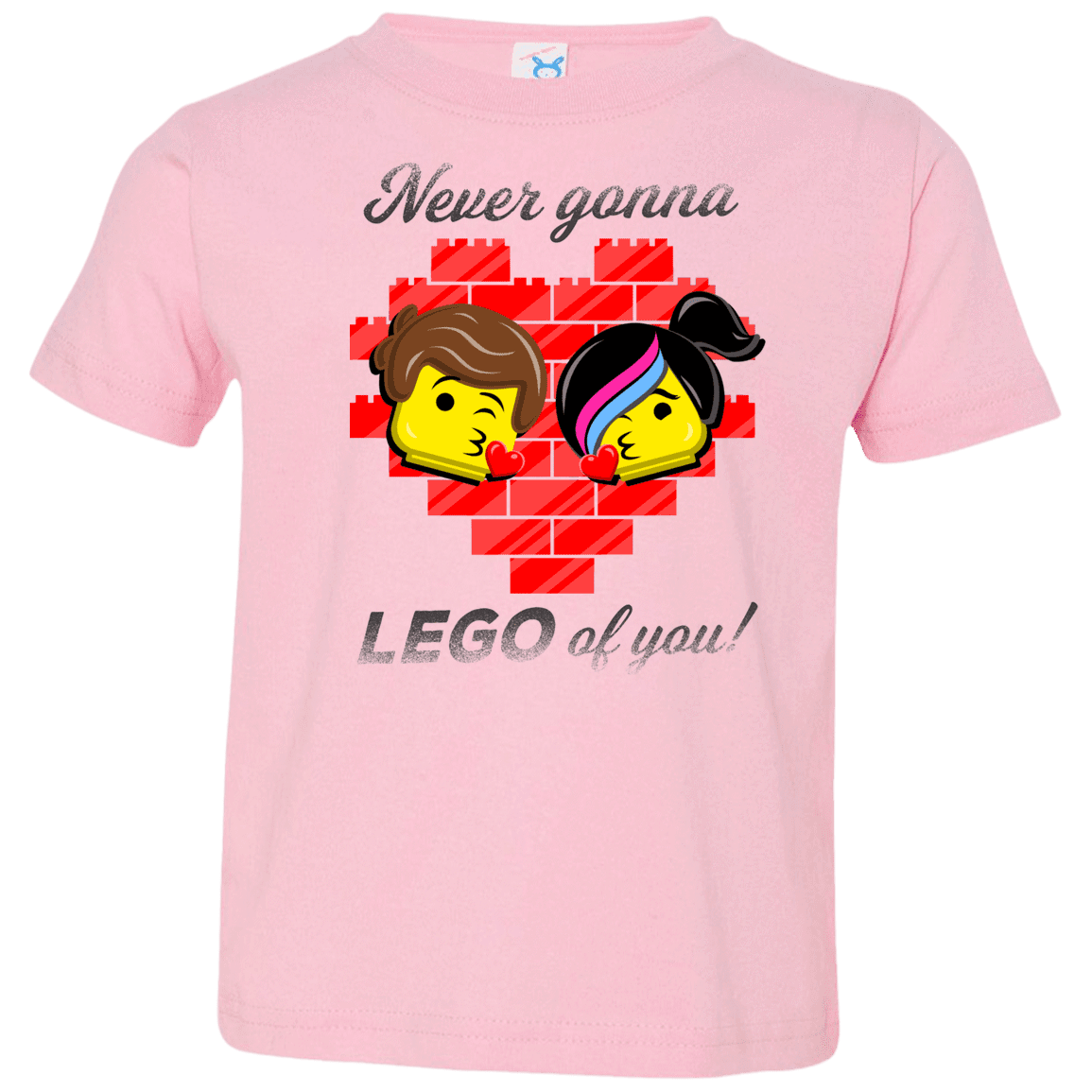 T-Shirts Pink / 2T Never LEGO of You Toddler Premium T-Shirt