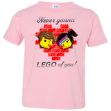 T-Shirts Pink / 2T Never LEGO of You Toddler Premium T-Shirt