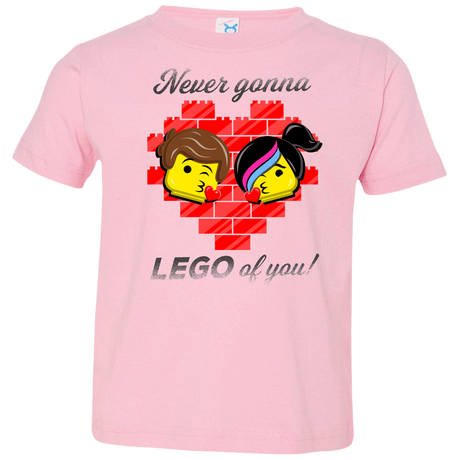 T-Shirts Pink / 2T Never LEGO of You Toddler Premium T-Shirt