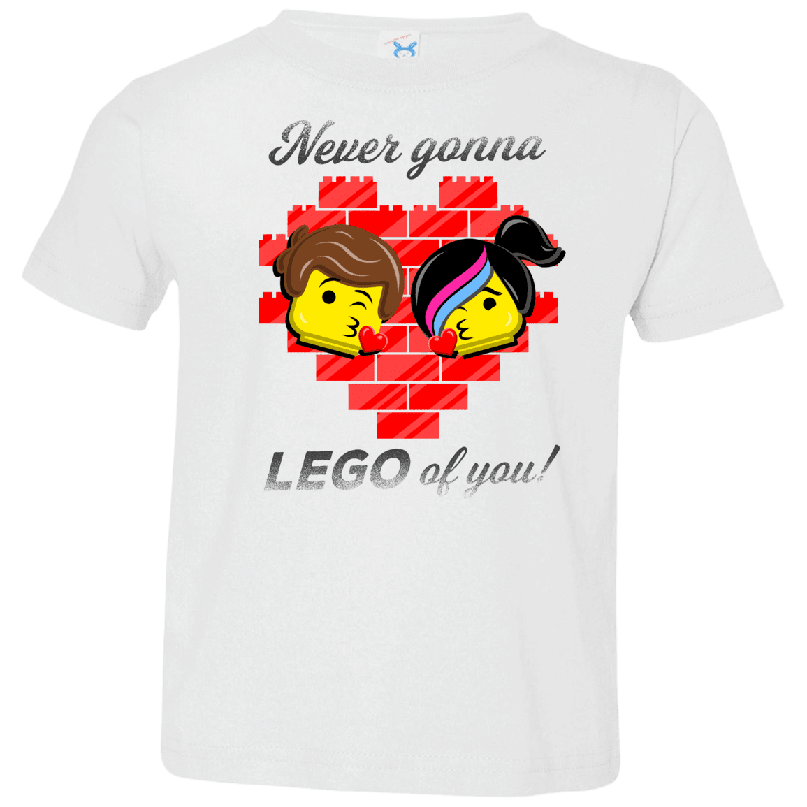 T-Shirts White / 2T Never LEGO of You Toddler Premium T-Shirt