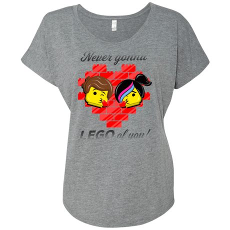 T-Shirts Premium Heather / X-Small Never LEGO of You Triblend Dolman Sleeve