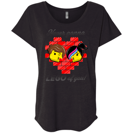 T-Shirts Vintage Black / X-Small Never LEGO of You Triblend Dolman Sleeve