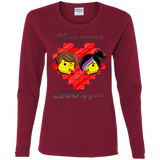 T-Shirts Cardinal / S Never LEGO of You Women's Long Sleeve T-Shirt