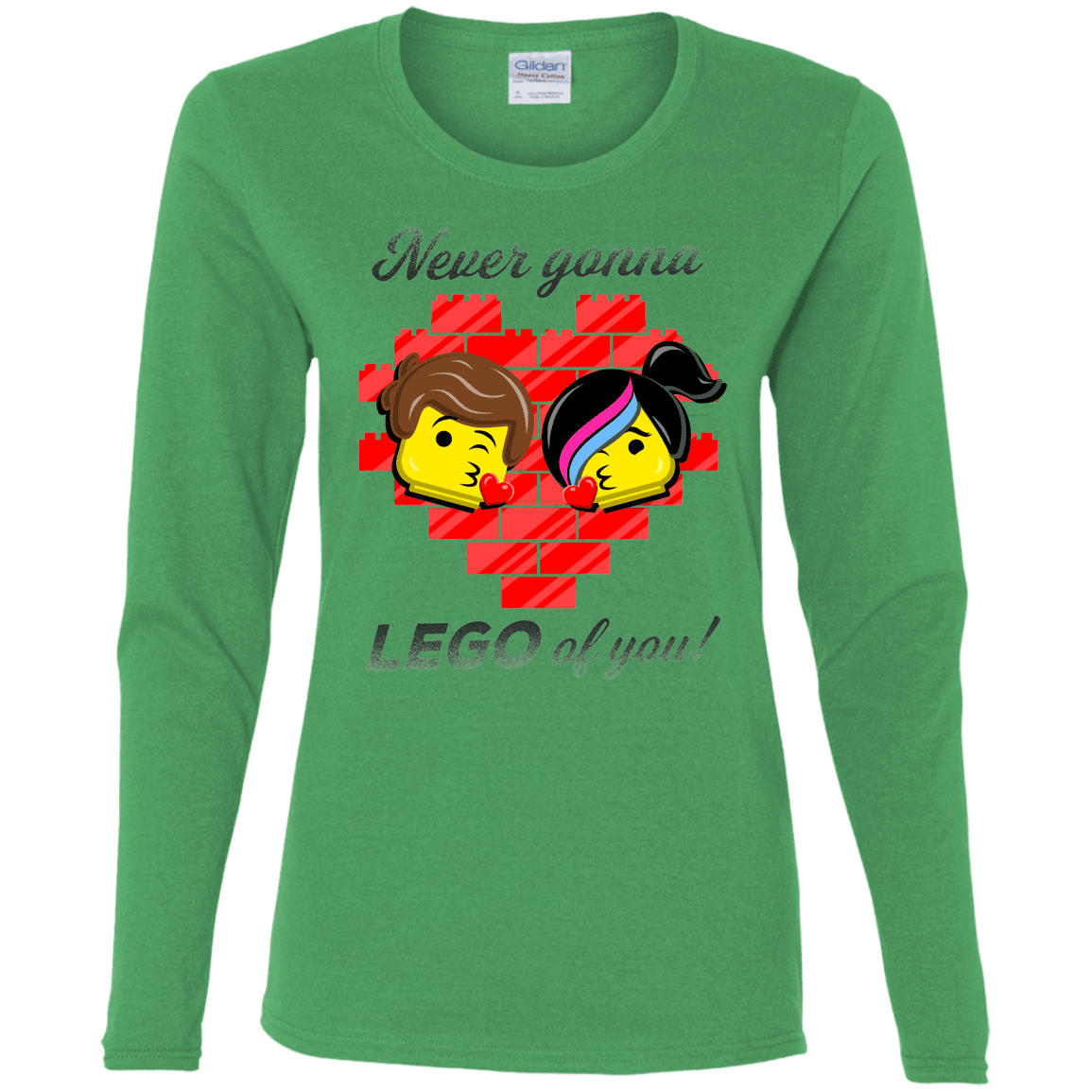 T-Shirts Irish Green / S Never LEGO of You Women's Long Sleeve T-Shirt