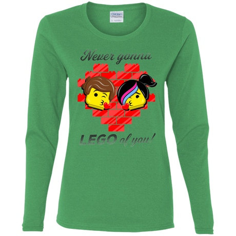 T-Shirts Irish Green / S Never LEGO of You Women's Long Sleeve T-Shirt