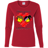 T-Shirts Red / S Never LEGO of You Women's Long Sleeve T-Shirt