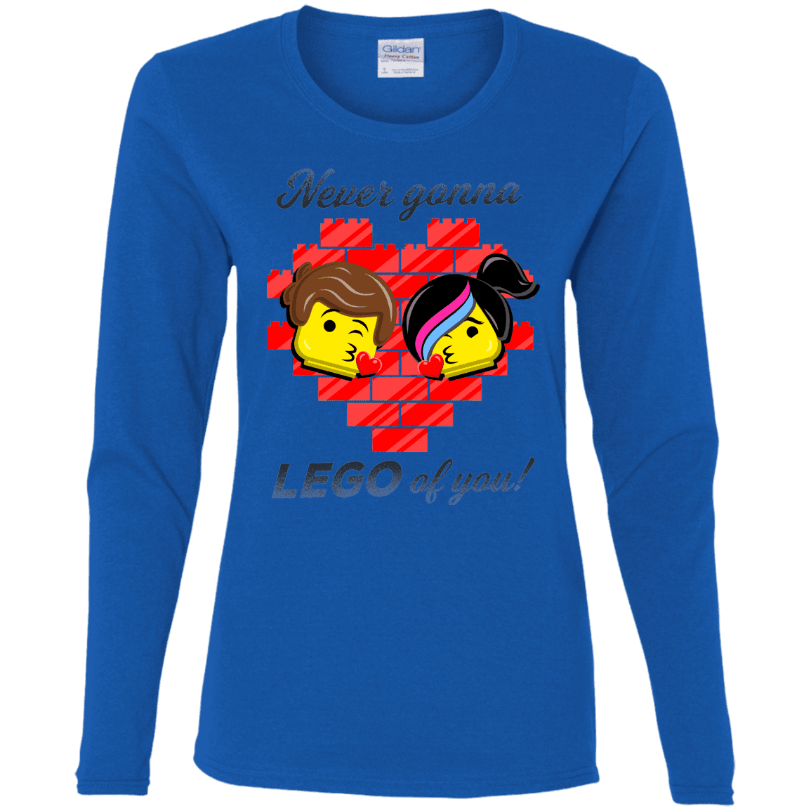 T-Shirts Royal / S Never LEGO of You Women's Long Sleeve T-Shirt