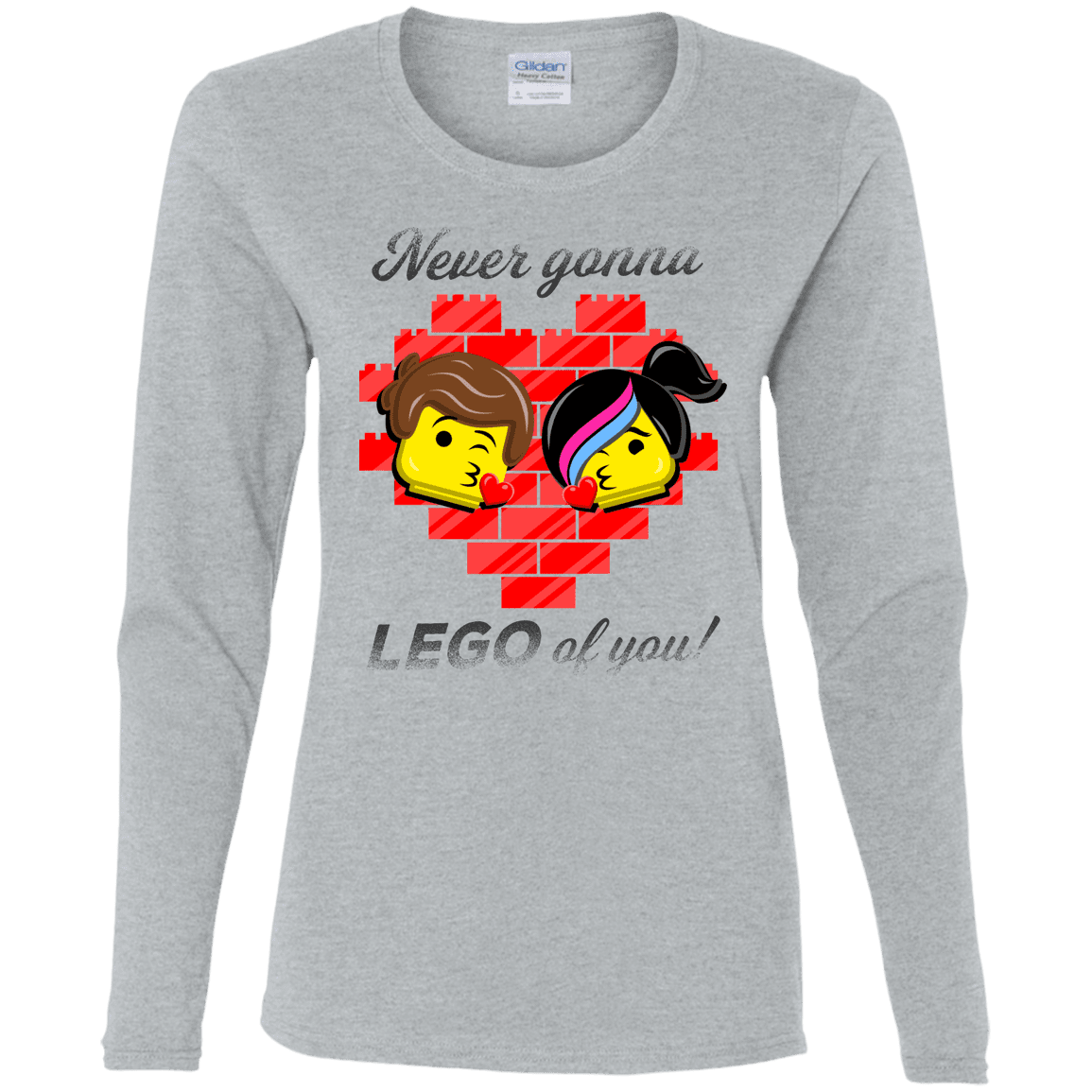 T-Shirts Sport Grey / S Never LEGO of You Women's Long Sleeve T-Shirt