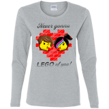 T-Shirts Sport Grey / S Never LEGO of You Women's Long Sleeve T-Shirt