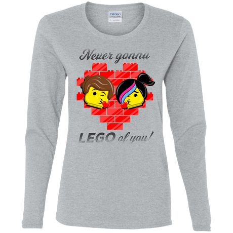 T-Shirts Sport Grey / S Never LEGO of You Women's Long Sleeve T-Shirt