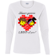 T-Shirts White / S Never LEGO of You Women's Long Sleeve T-Shirt