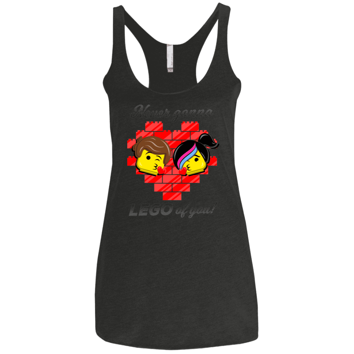 T-Shirts Vintage Black / X-Small Never LEGO of You Women's Triblend Racerback Tank