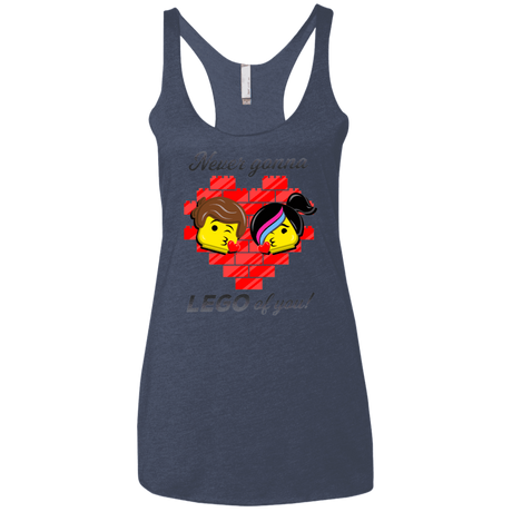 T-Shirts Vintage Navy / X-Small Never LEGO of You Women's Triblend Racerback Tank