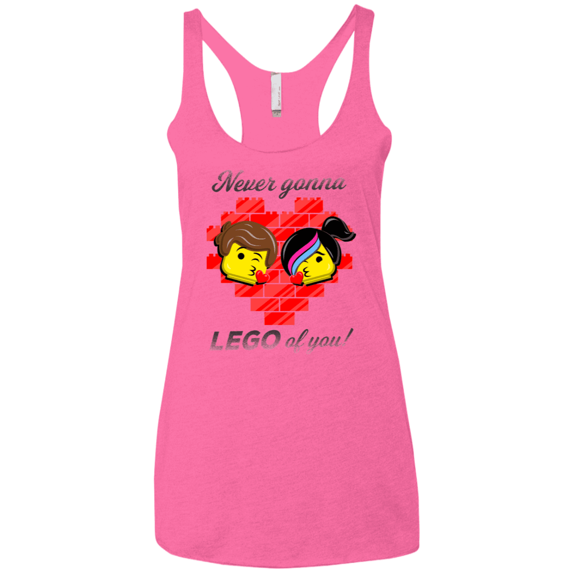 T-Shirts Vintage Pink / X-Small Never LEGO of You Women's Triblend Racerback Tank