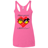 T-Shirts Vintage Pink / X-Small Never LEGO of You Women's Triblend Racerback Tank