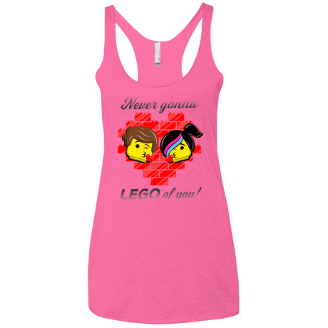 T-Shirts Vintage Pink / X-Small Never LEGO of You Women's Triblend Racerback Tank