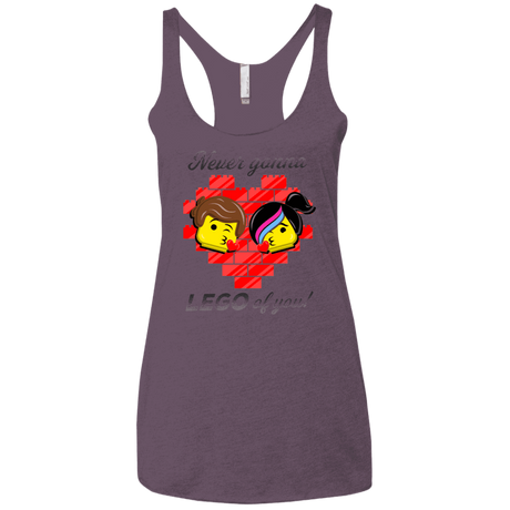 T-Shirts Vintage Purple / X-Small Never LEGO of You Women's Triblend Racerback Tank