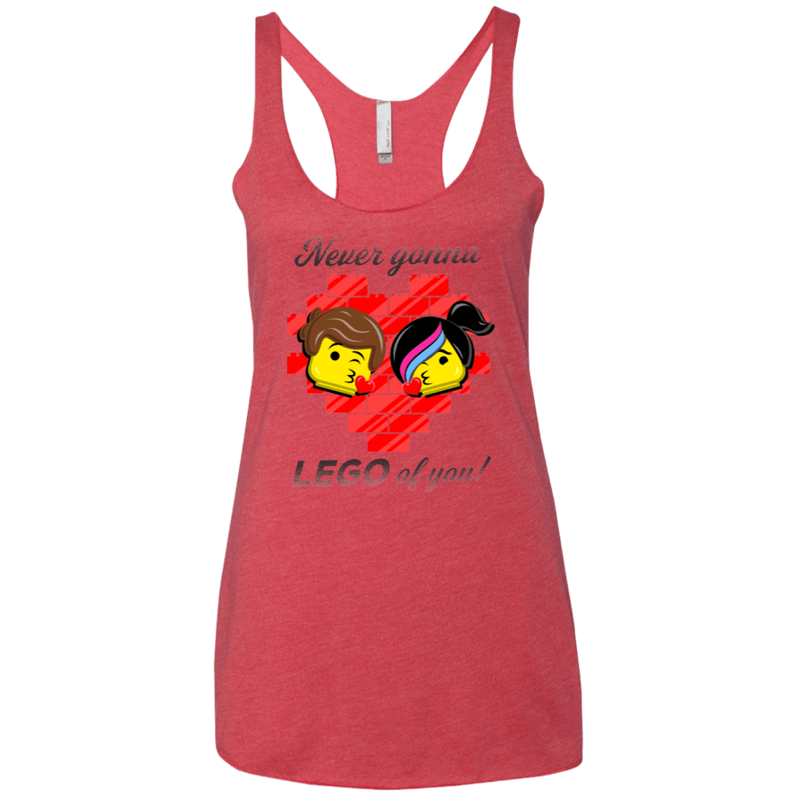 T-Shirts Vintage Red / X-Small Never LEGO of You Women's Triblend Racerback Tank