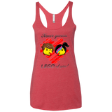 T-Shirts Vintage Red / X-Small Never LEGO of You Women's Triblend Racerback Tank