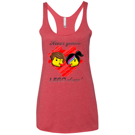 T-Shirts Vintage Red / X-Small Never LEGO of You Women's Triblend Racerback Tank