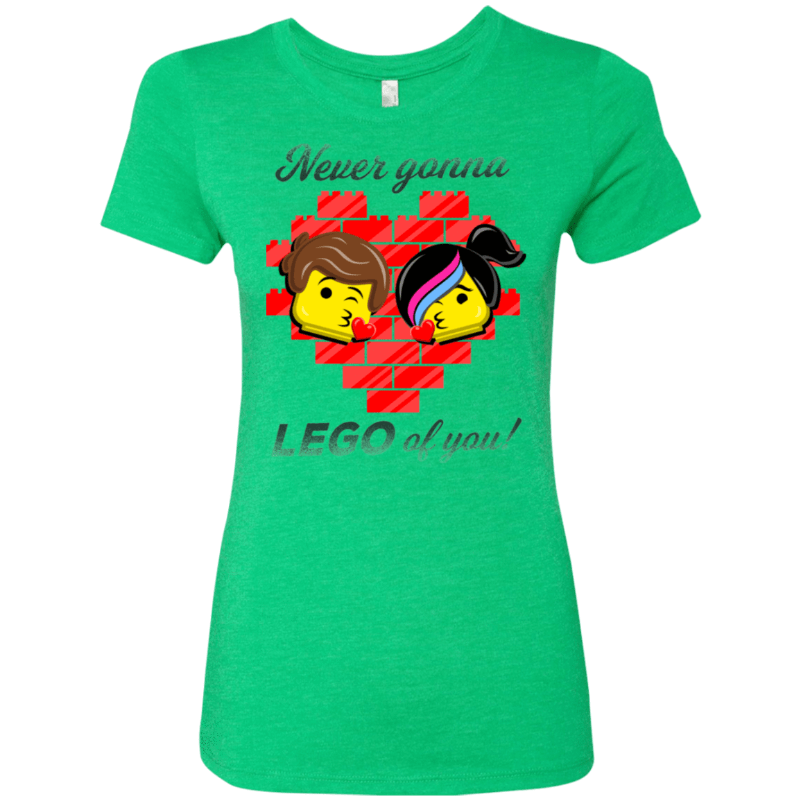 T-Shirts Envy / S Never LEGO of You Women's Triblend T-Shirt