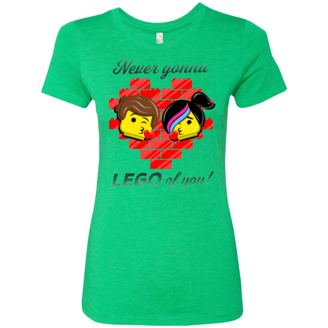 T-Shirts Envy / S Never LEGO of You Women's Triblend T-Shirt