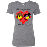 T-Shirts Premium Heather / S Never LEGO of You Women's Triblend T-Shirt