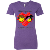 T-Shirts Purple Rush / S Never LEGO of You Women's Triblend T-Shirt