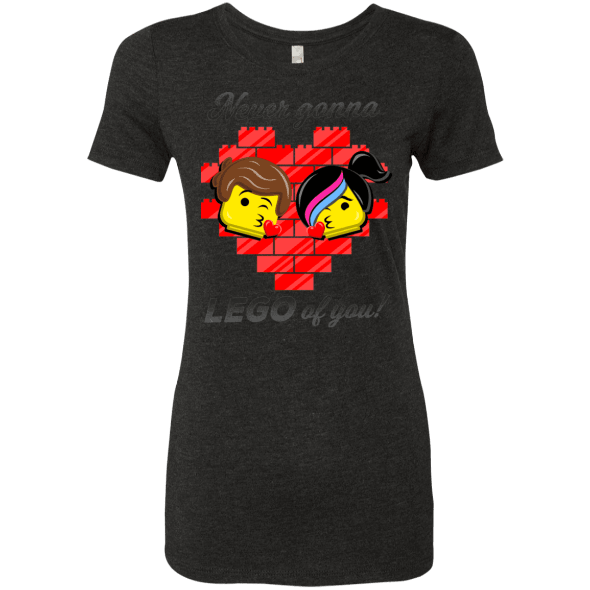 T-Shirts Vintage Black / S Never LEGO of You Women's Triblend T-Shirt