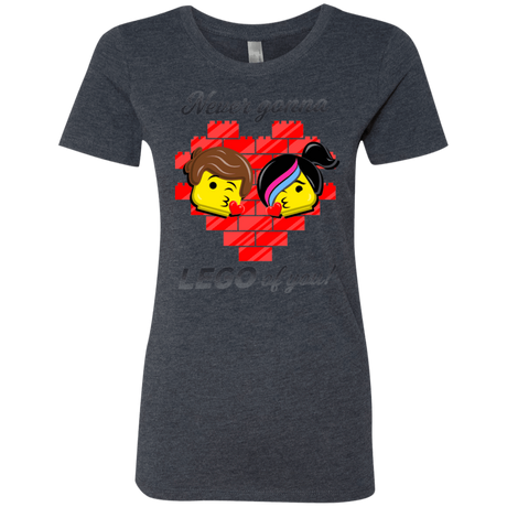 T-Shirts Vintage Navy / S Never LEGO of You Women's Triblend T-Shirt