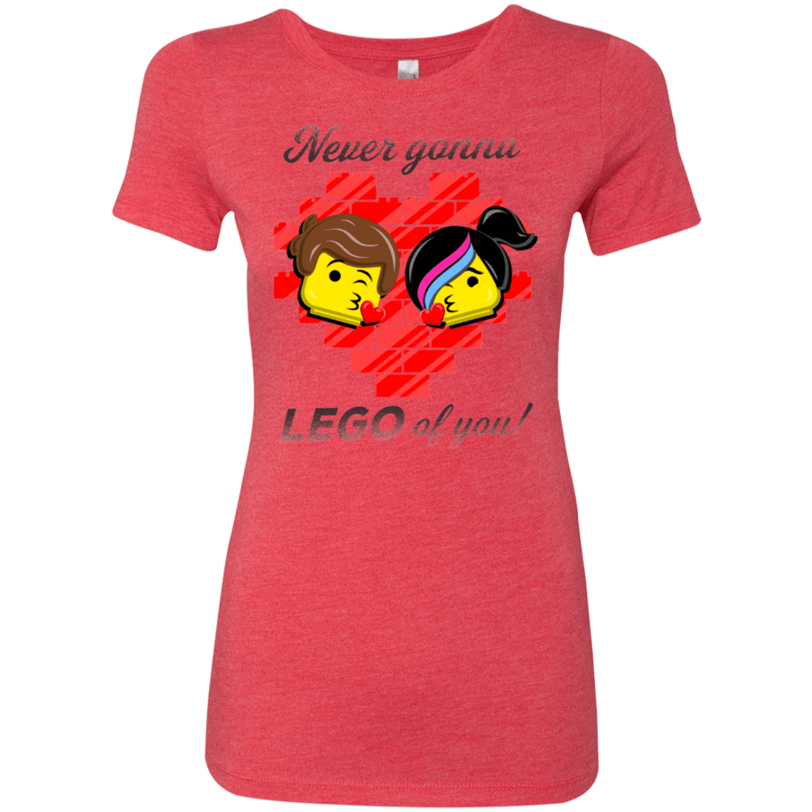 T-Shirts Vintage Red / S Never LEGO of You Women's Triblend T-Shirt