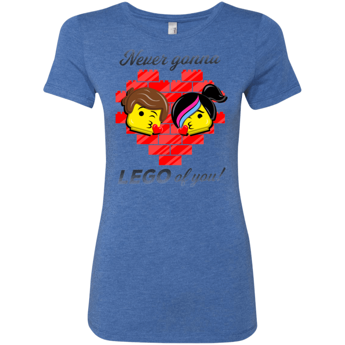 T-Shirts Vintage Royal / S Never LEGO of You Women's Triblend T-Shirt