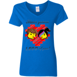 T-Shirts Royal / S Never LEGO of You Women's V-Neck T-Shirt