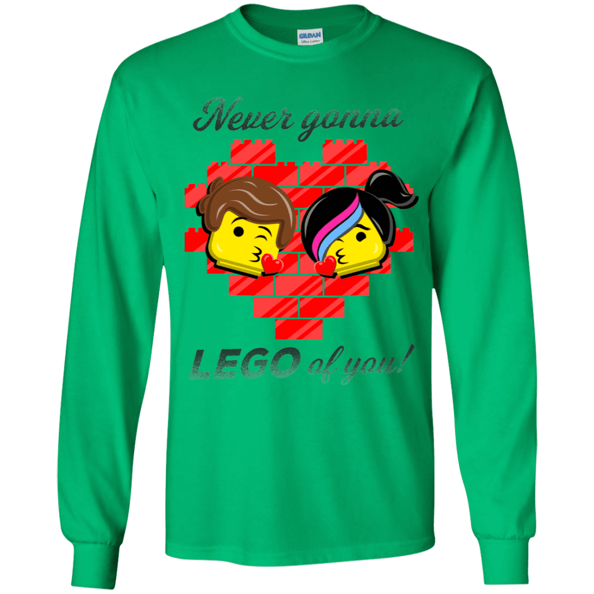 T-Shirts Irish Green / YS Never LEGO of You Youth Long Sleeve T-Shirt