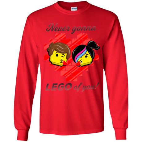 T-Shirts Red / YS Never LEGO of You Youth Long Sleeve T-Shirt