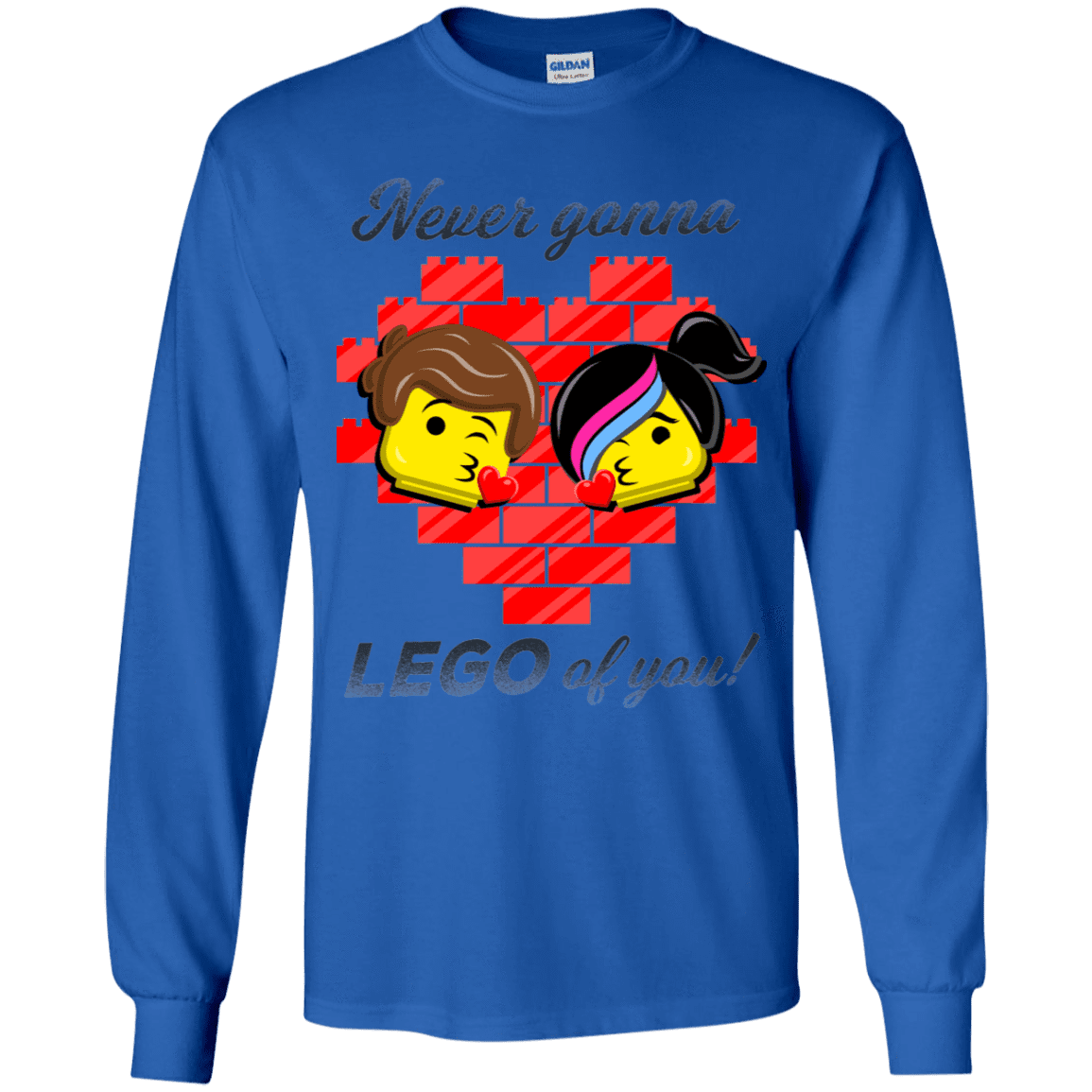 T-Shirts Royal / YS Never LEGO of You Youth Long Sleeve T-Shirt