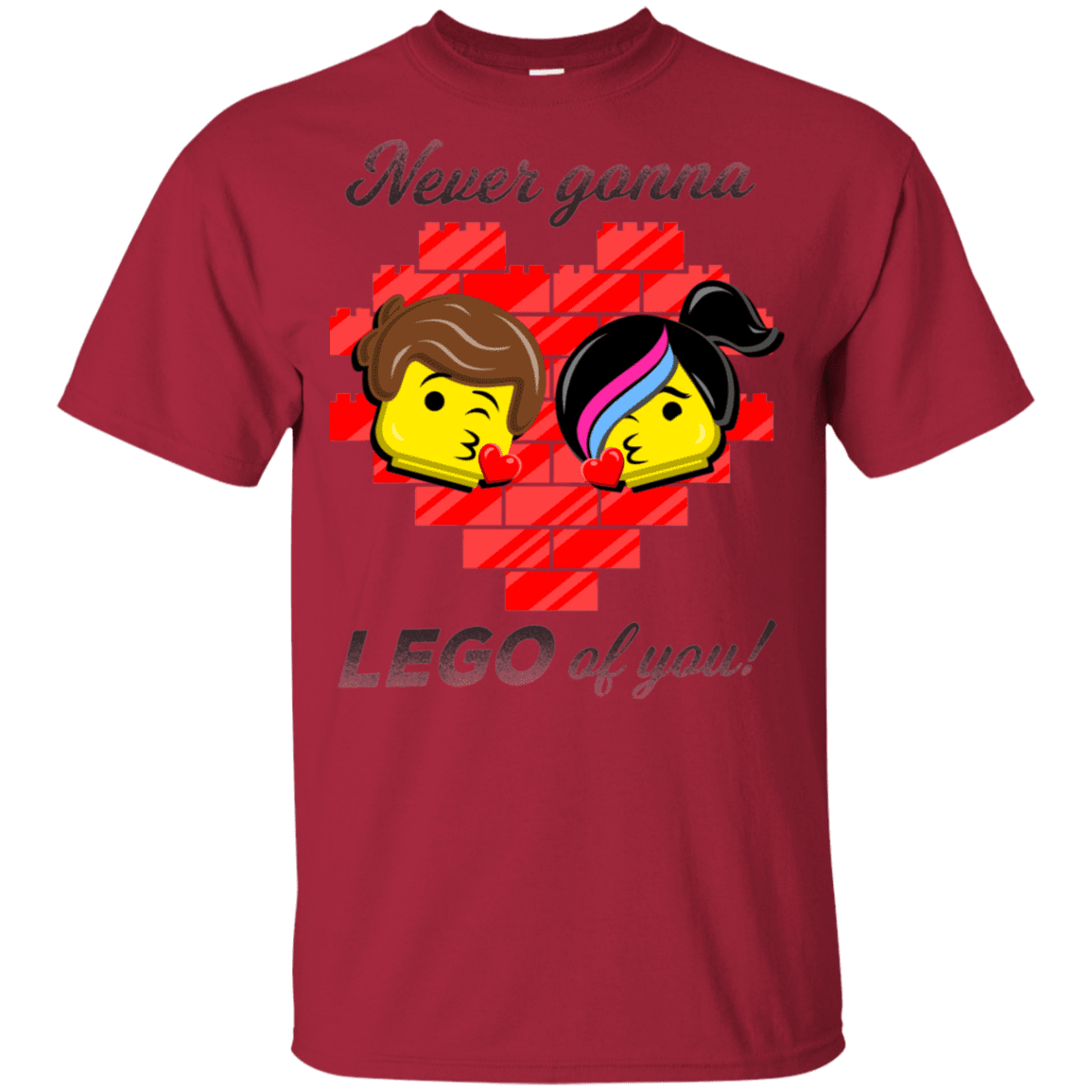 T-Shirts Cardinal / YXS Never LEGO of You Youth T-Shirt
