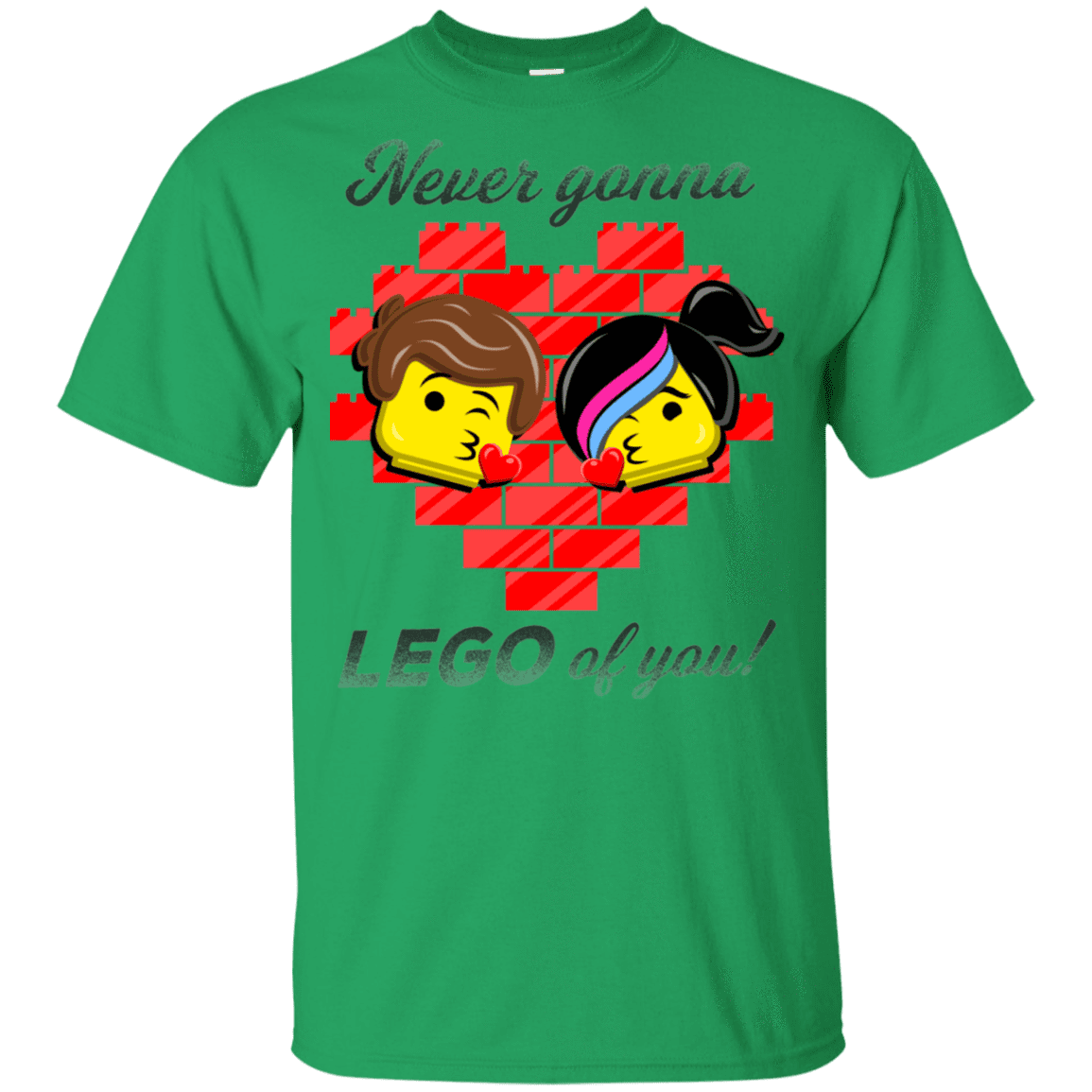 T-Shirts Irish Green / YXS Never LEGO of You Youth T-Shirt