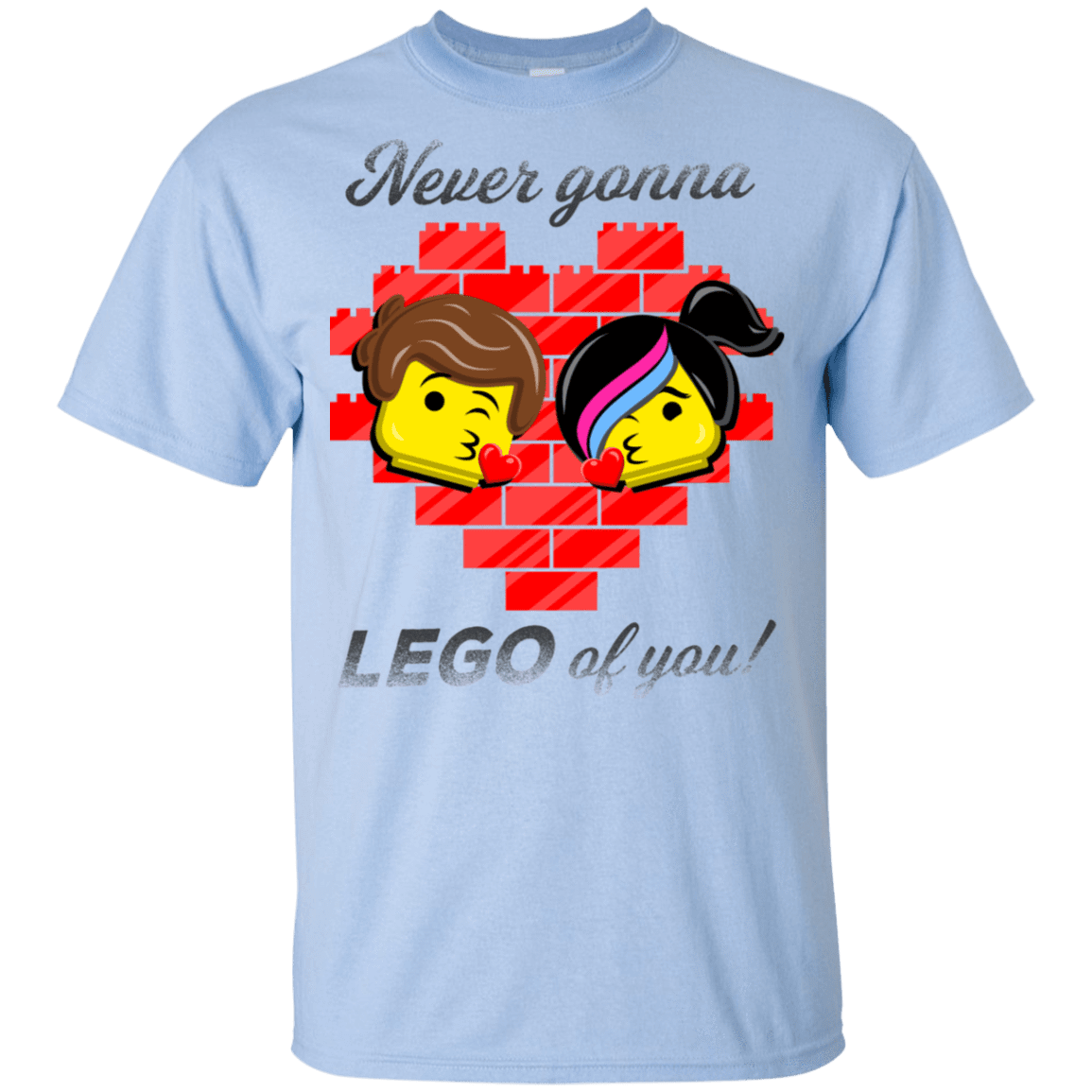 T-Shirts Light Blue / YXS Never LEGO of You Youth T-Shirt