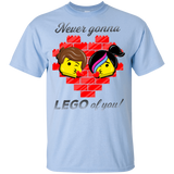 T-Shirts Light Blue / YXS Never LEGO of You Youth T-Shirt