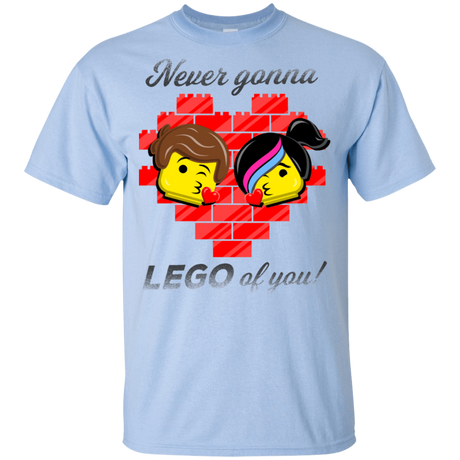 T-Shirts Light Blue / YXS Never LEGO of You Youth T-Shirt