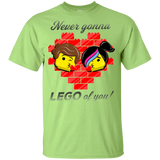 T-Shirts Mint Green / YXS Never LEGO of You Youth T-Shirt