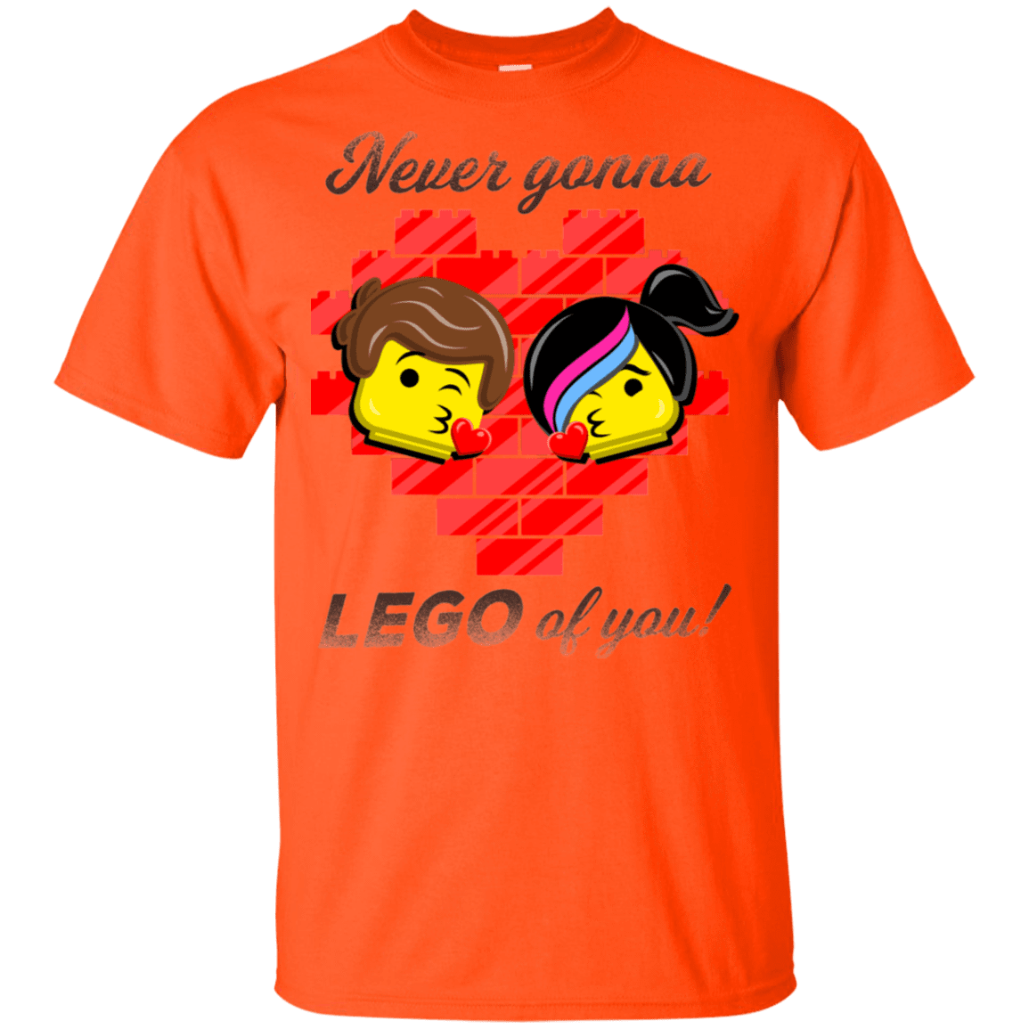 T-Shirts Orange / YXS Never LEGO of You Youth T-Shirt